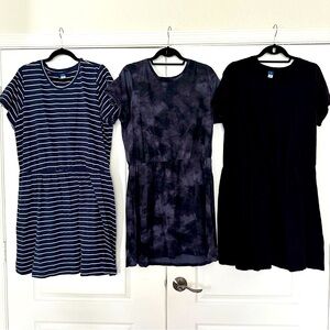 EUC Slub cotton Old Navy dresses (bundle of 3)